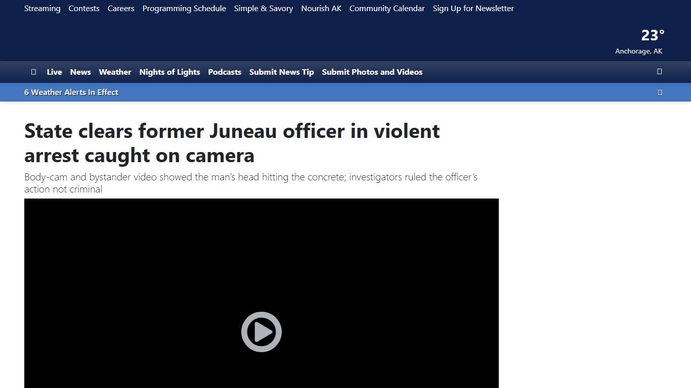 State clears former Juneau officer in violent arrest caught on camera