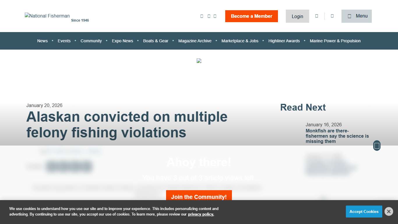 Alaskan convicted on multiple felony fishing violations National Fisherman